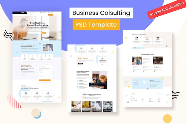 Business Consulting  PSD Template