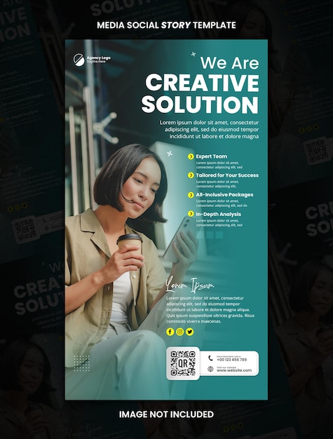 Business Creative Solution Agency Media Social Story Post Template