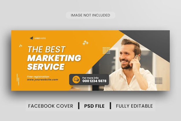 PSD business facebook cover banner template design