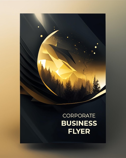 Business flyer mockup design template