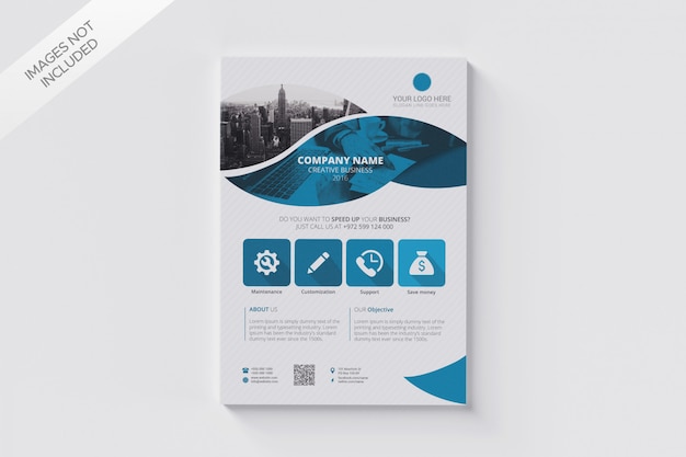 Business flyer size A4 template