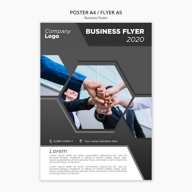 PSD business flyer template