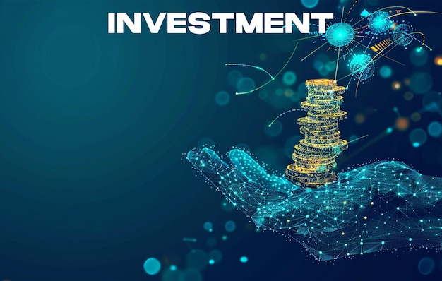 PSD business investment concept background