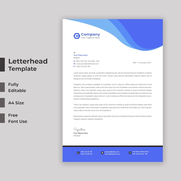 Business Letterhead Template Design