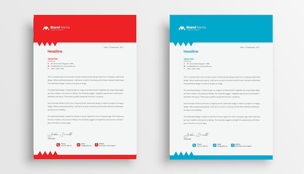 Business letterhead template