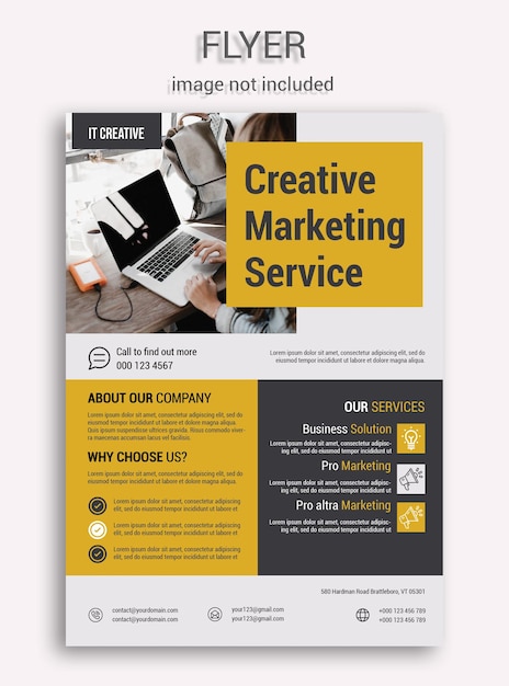 PSD business marketing flyer