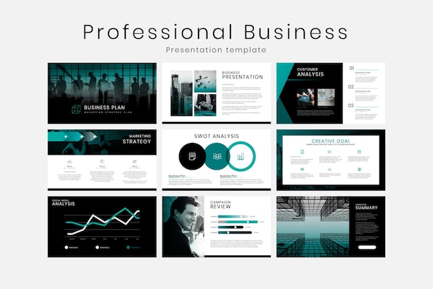 PSD business presentation psd editable templates