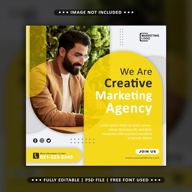 Business Promotion and Digital Marketing Agency Social Media Banner Template