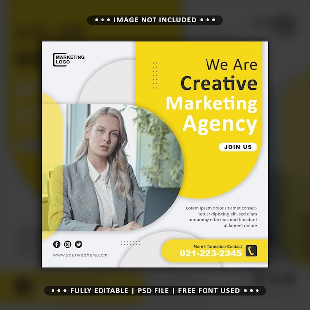 Business Promotion and Digital Marketing Agency Social Media Banner Template