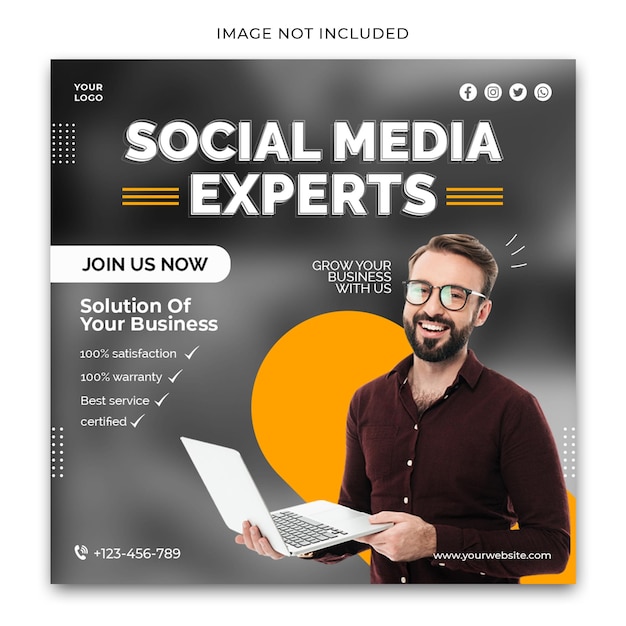 Business Social Media Expert Template