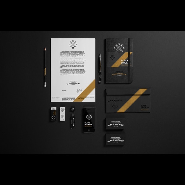 Business stationery mock up design