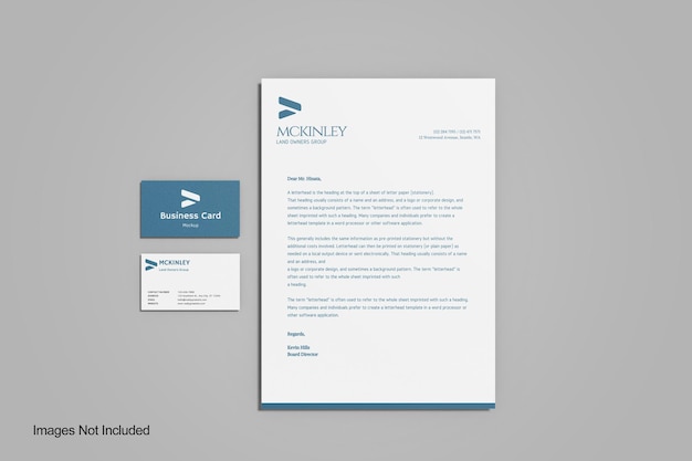 Business stationery mockup