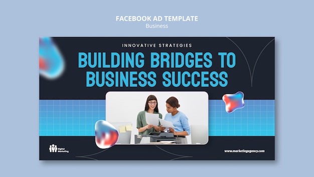 PSD business strategy facebook template