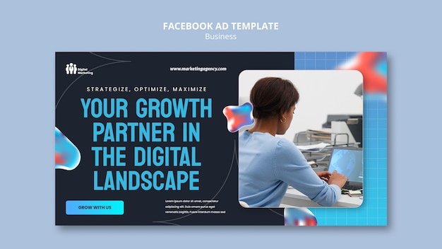 Business strategy facebook template