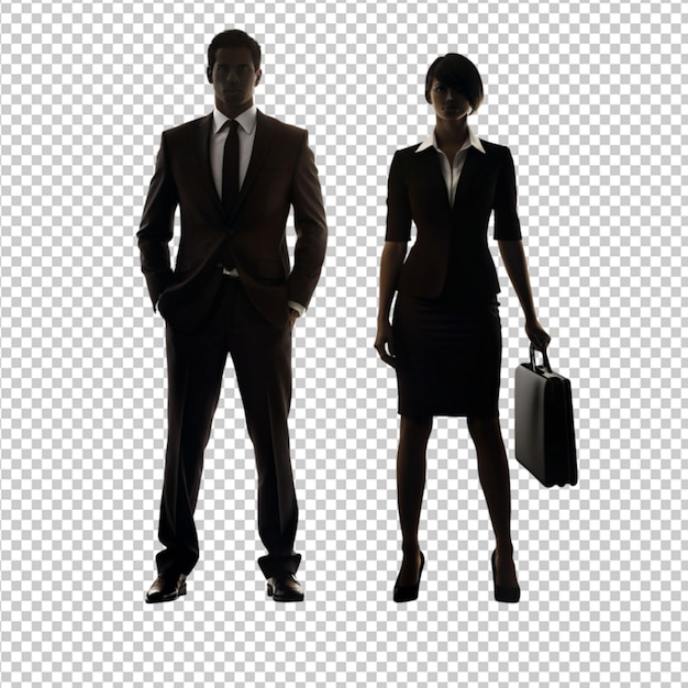 PSD businessman businesswoman transparent background