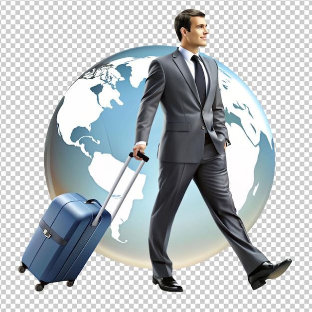 businessman on trip clipart