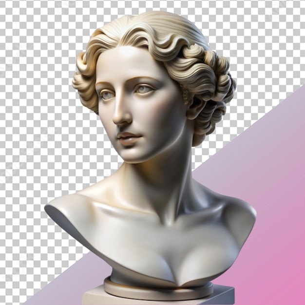 bust on white background