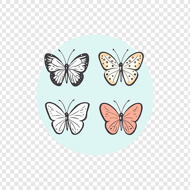 PSD butterflies on a blue background with the words im a