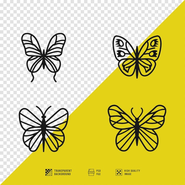 butterfly clip art images without background hd quality