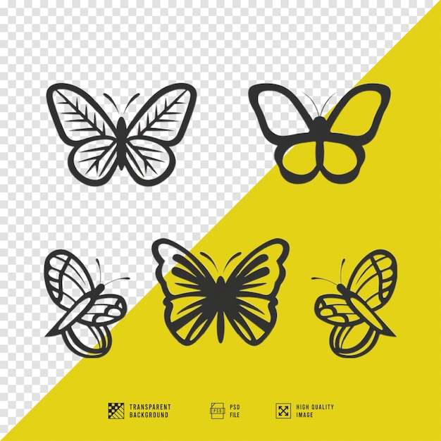 PSD butterfly clip art images without background hd quality