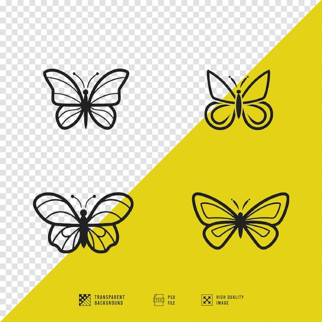 PSD butterfly clip art images without background hd quality