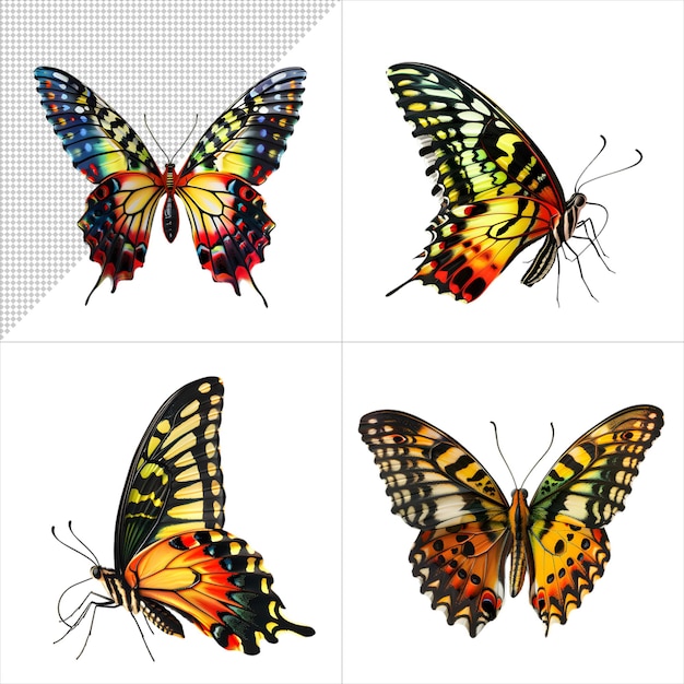 Butterfly Illustration Pack without Background