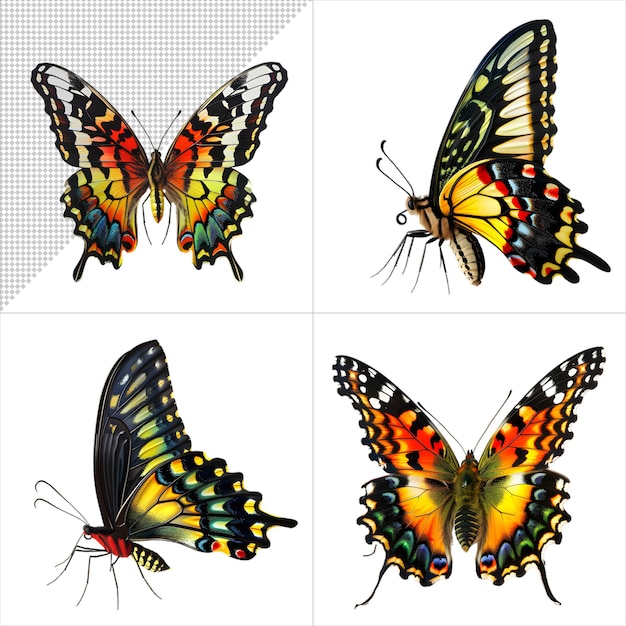 Butterfly Illustration Pack without Background