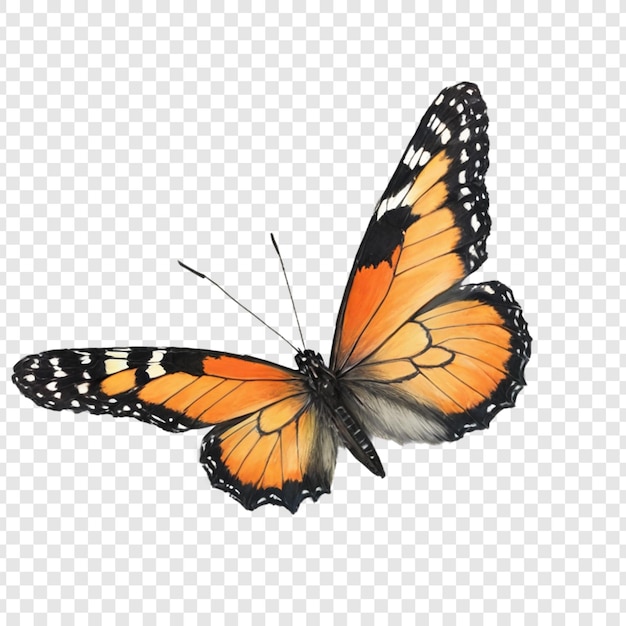 Butterfly Isolated on transparent background PSD