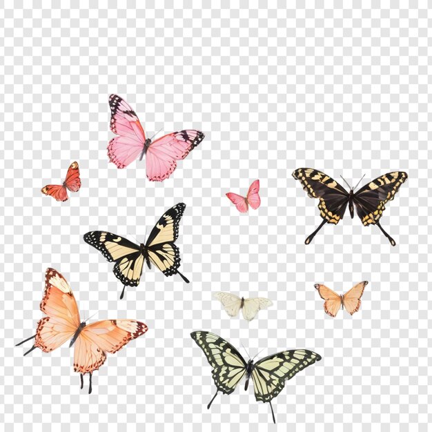 PSD butterfly isolated on transparent background psd