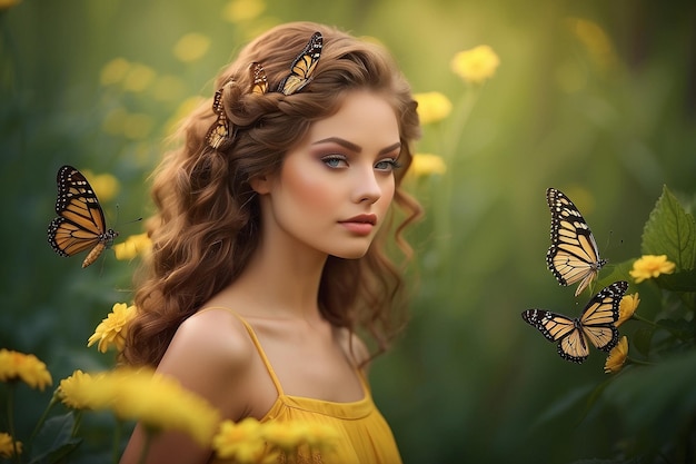 PSD butterfly and nature