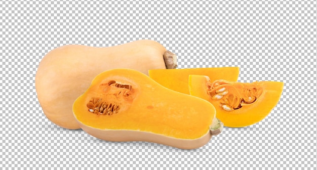 Butternut squash isolated on white