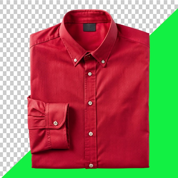 button clothes red on transparent background