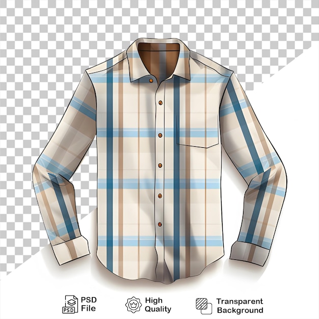 button shirt mockup isolated on transparent background include png file