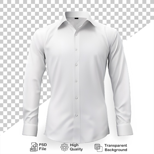 button shirt mockup isolated on transparent background include png file