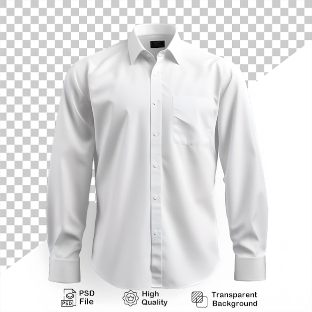 button shirt mockup isolated on transparent background include png file