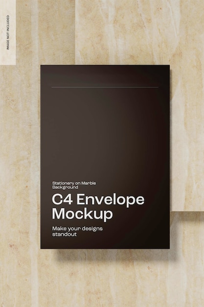 C4 Envelope Mockup Top View