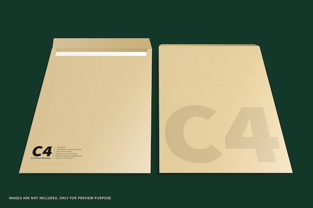 C4 Envelope Mockup