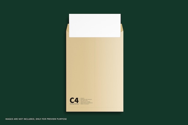 C4 Envelope Mockup