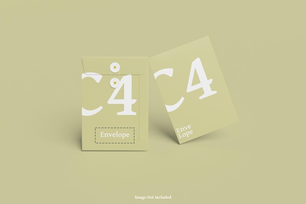 C4 envelope mockup