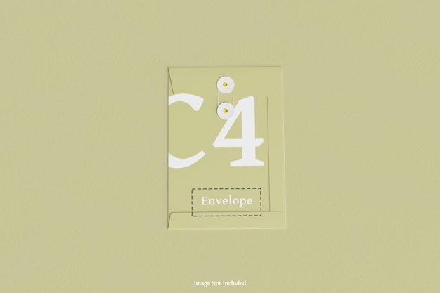 C4 envelope mockup