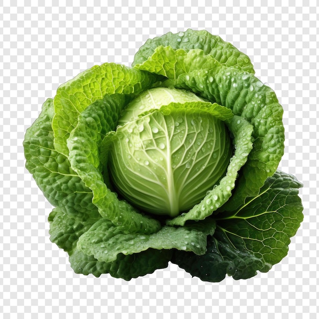 PSD cabbage isolate style png with white background illustration generative ia