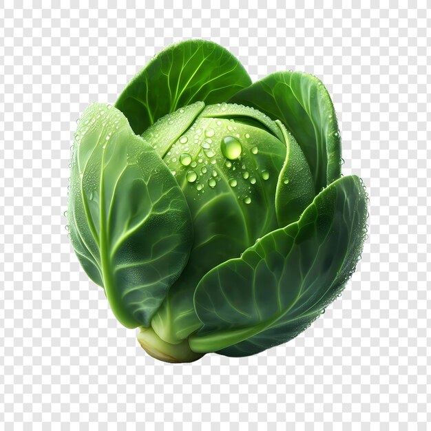 PSD cabbage isolated on transparent background