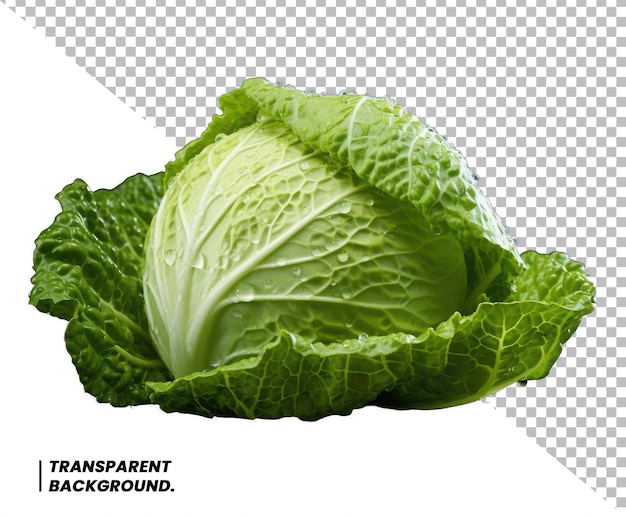 cabbage isolated on white background clipping path full depth of field