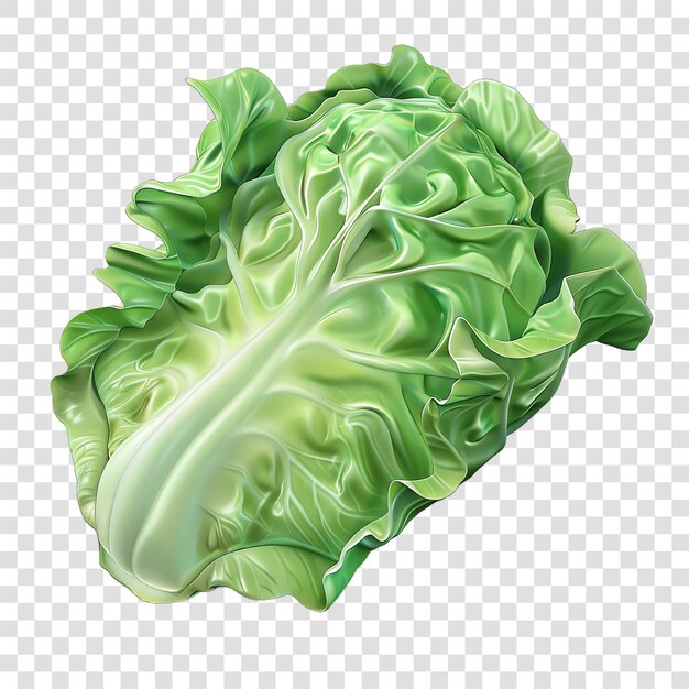 PSD cabbage realistic vegetable healty food isolated on transparent background