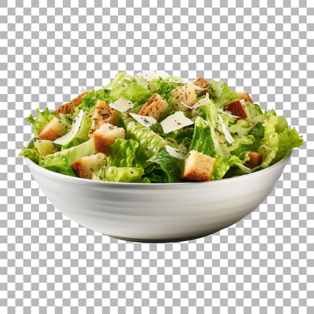 Caesar salad on transparent background