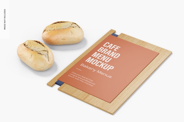 Cafe Brand Menu Mockup, Right View