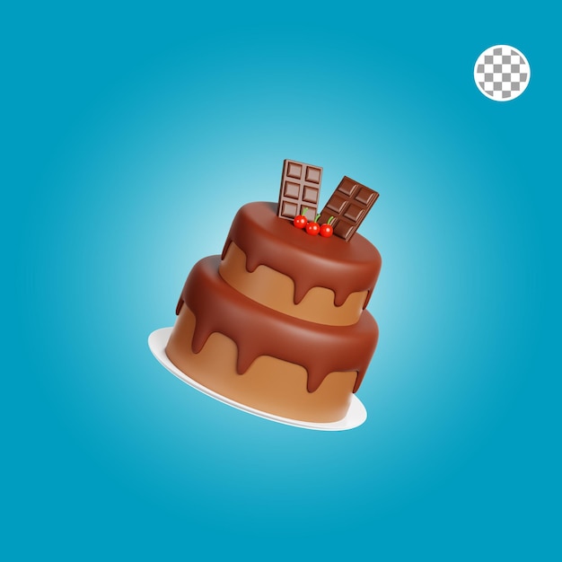 Cake 3d Illustration