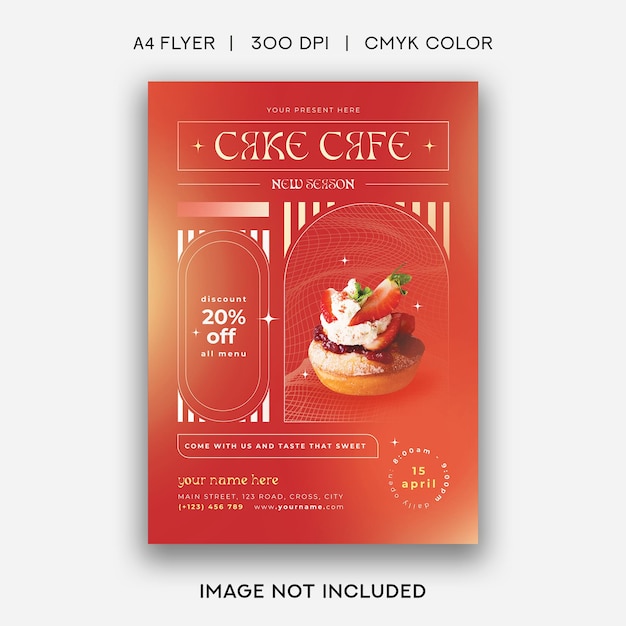 Cake Cafe Flyer