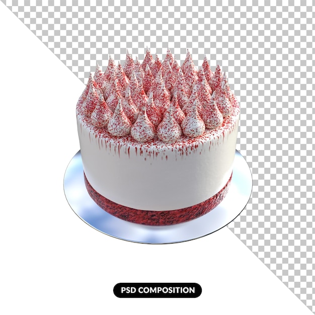 Cake delicious 3d render