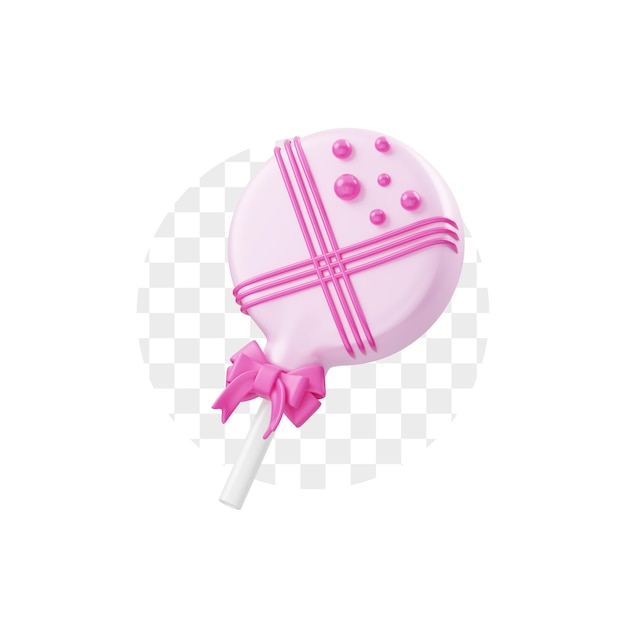 Cake Pops 3D Illustration